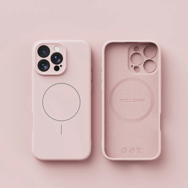 Afia Original Soft Silicone Case for iPhone 16 Pro Max / 16 Pro – Magnetic Wireless Charging Cover