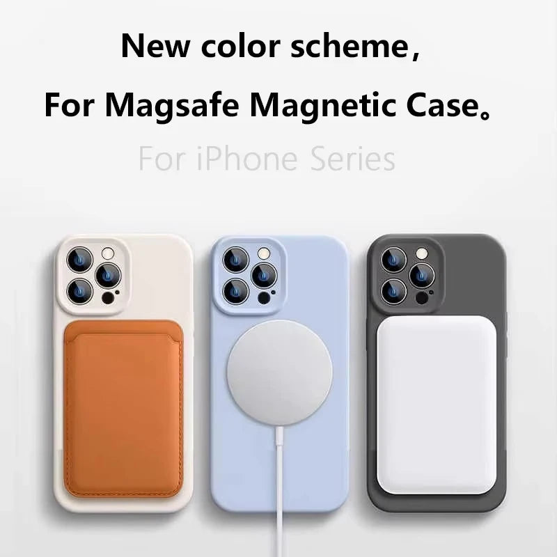 Afia Original Soft Silicone Case for iPhone 16 Pro Max / 16 Pro – Magnetic Wireless Charging Cover