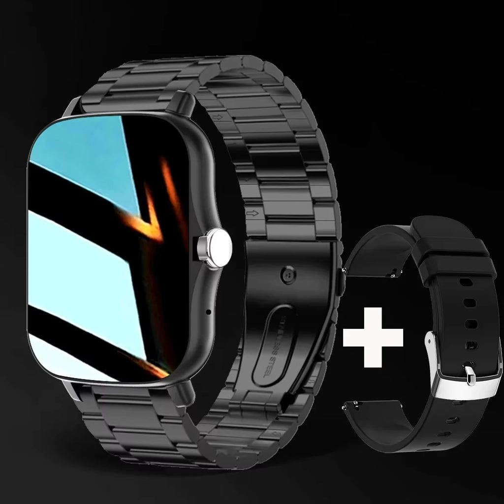 LAXASFIT 2025 New Smart Watch for Men & Women Gift Full Touch Screen Sports Fitness Watch Bluetooth Call Digital Smartwatch