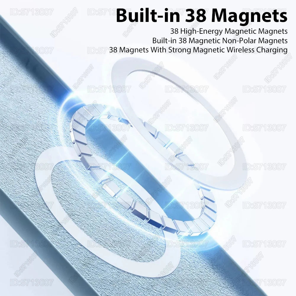 Afia Magnetic Liquid Silicone Case for iPhone 15 Pro – Shockproof MagSafe Wireless Charging Cover