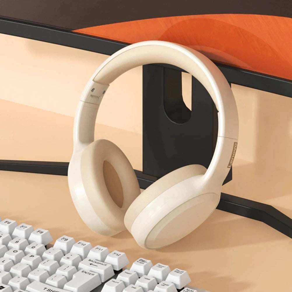 Lenovo Sports Earphones, Esports Games with Microphone TH30 Wireless Bluetooth Headphones with Headwear Earmuffs.