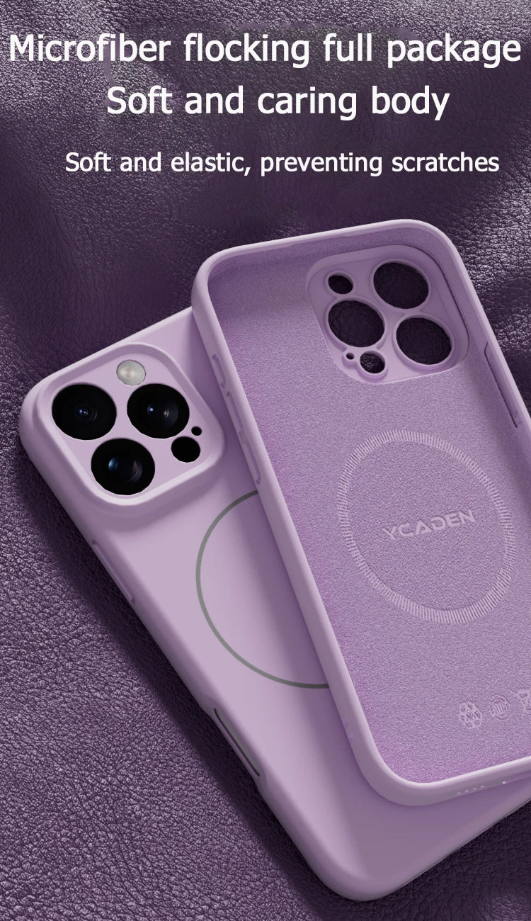 Afia Original Soft Silicone Case for iPhone 16 Pro Max / 16 Pro – Magnetic Wireless Charging Cover