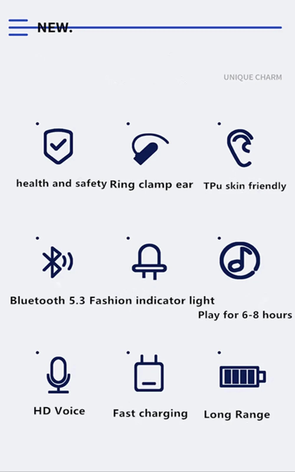 BT  Earphone Clip On Monaural Inear Motion Stereo Bone Conduction Gd28 Business Wireless Earphone Mini Monaural Tws