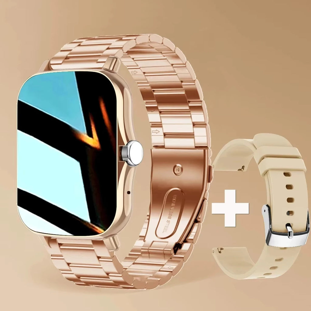 LAXASFIT 2025 New Smart Watch for Men & Women Gift Full Touch Screen Sports Fitness Watch Bluetooth Call Digital Smartwatch