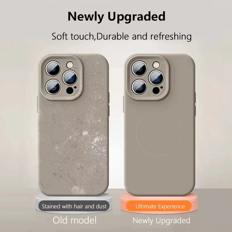 Afia Original Soft Silicone Case for iPhone 16 Pro Max / 16 Pro – Magnetic Wireless Charging Cover