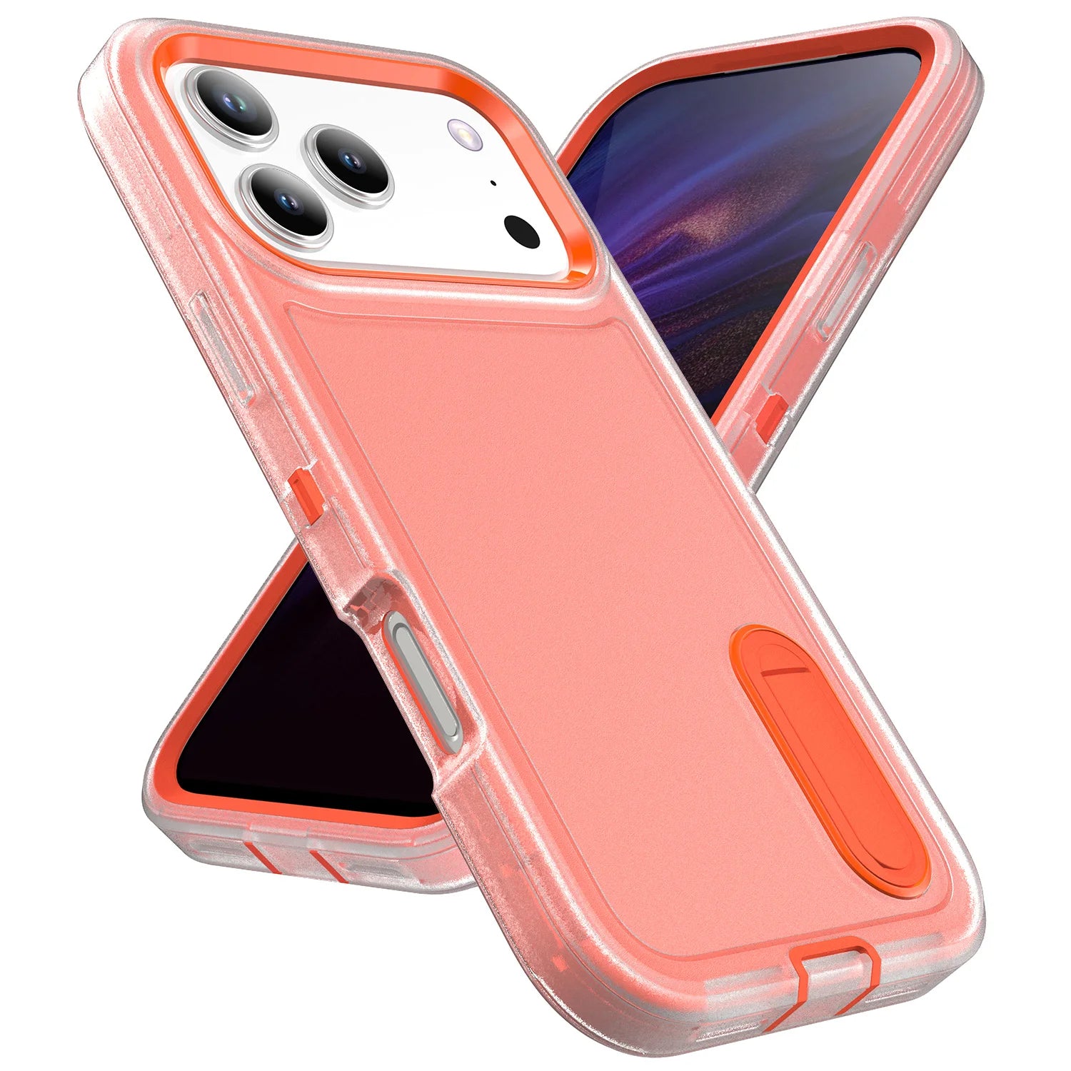 Afia 3 IN 1 Hybrid Military Anti-Shock Phone Case for iPhone 17/ 17Pro/  17 Pro Max Heavy Duty Shockproof Armor Kickstand Cover