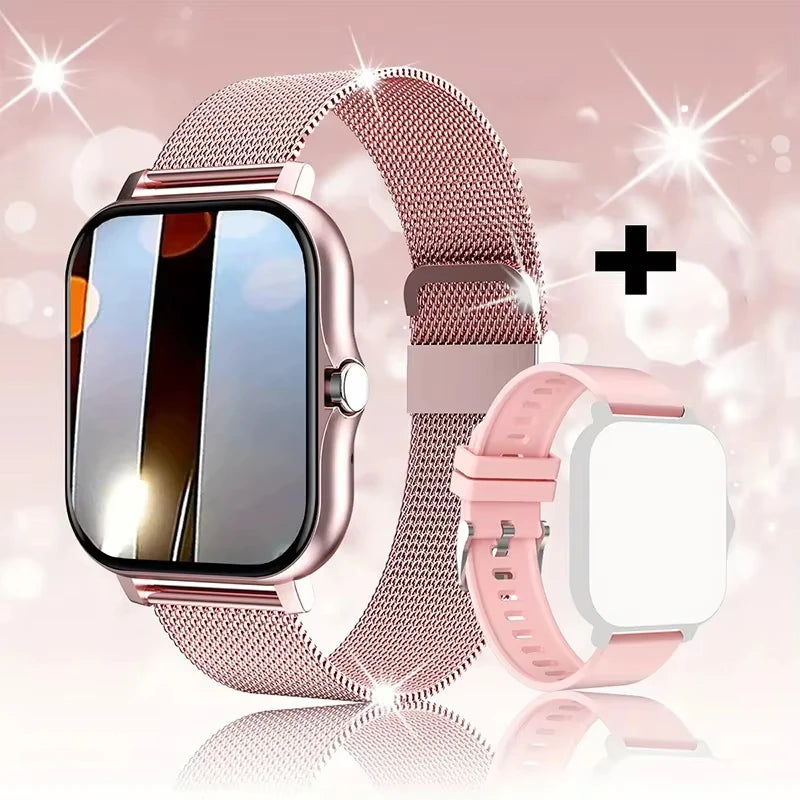 LAXASFIT 2025 New Smart Watch for Men & Women Gift Full Touch Screen Sports Fitness Watch Bluetooth Call Digital Smartwatch