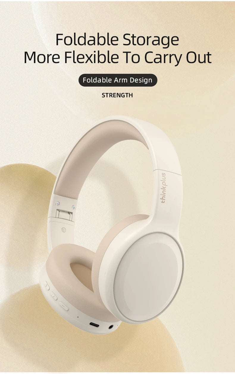 Lenovo Sports Earphones, Esports Games with Microphone TH30 Wireless Bluetooth Headphones with Headwear Earmuffs.