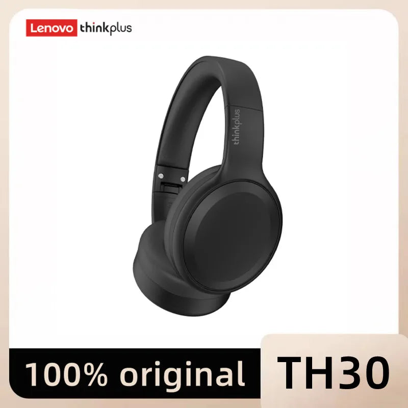 Lenovo Sports Earphones, Esports Games with Microphone TH30 Wireless Bluetooth Headphones with Headwear Earmuffs.