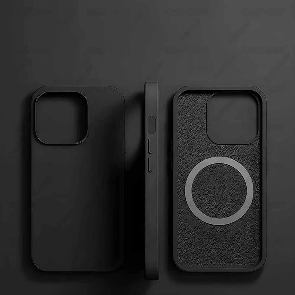 Afia Magnetic Liquid Silicone Case for iPhone 15 Pro – Shockproof MagSafe Wireless Charging Cover