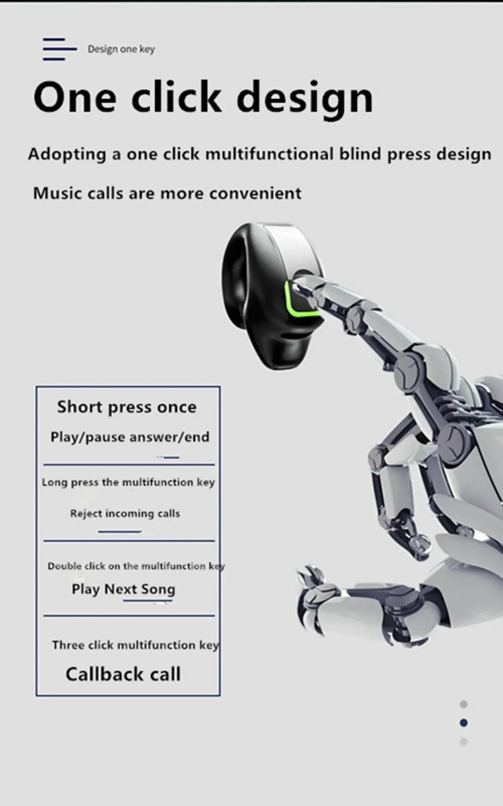 BT  Earphone Clip On Monaural Inear Motion Stereo Bone Conduction Gd28 Business Wireless Earphone Mini Monaural Tws